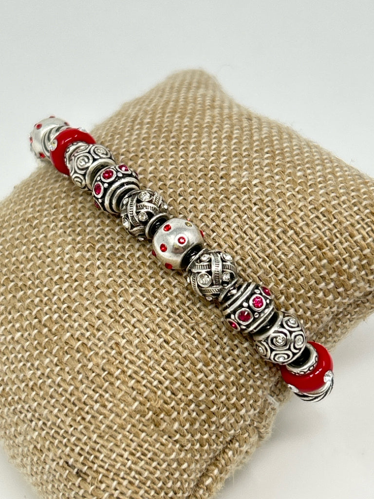 BRIGHTON SILVER AND RED Bracelet