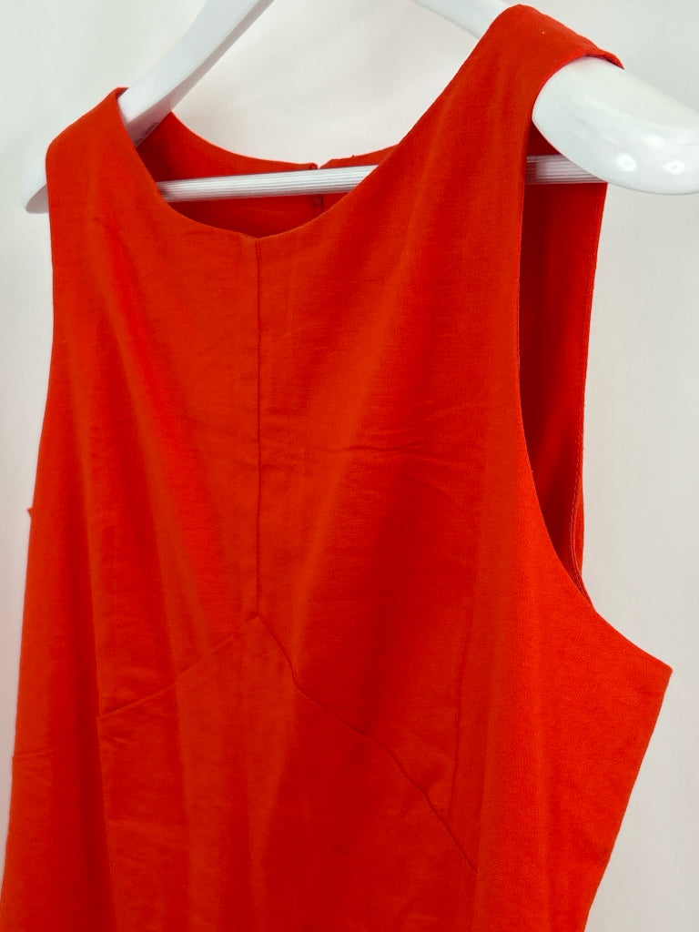 BANANA REPUBLIC NWT Women Size L Red Orange Dress