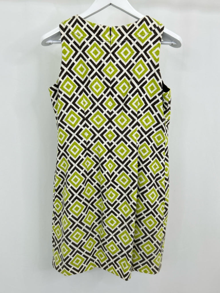 MICHAEL MICHAEL KORS Women Size 10 Lime Green Print Dress