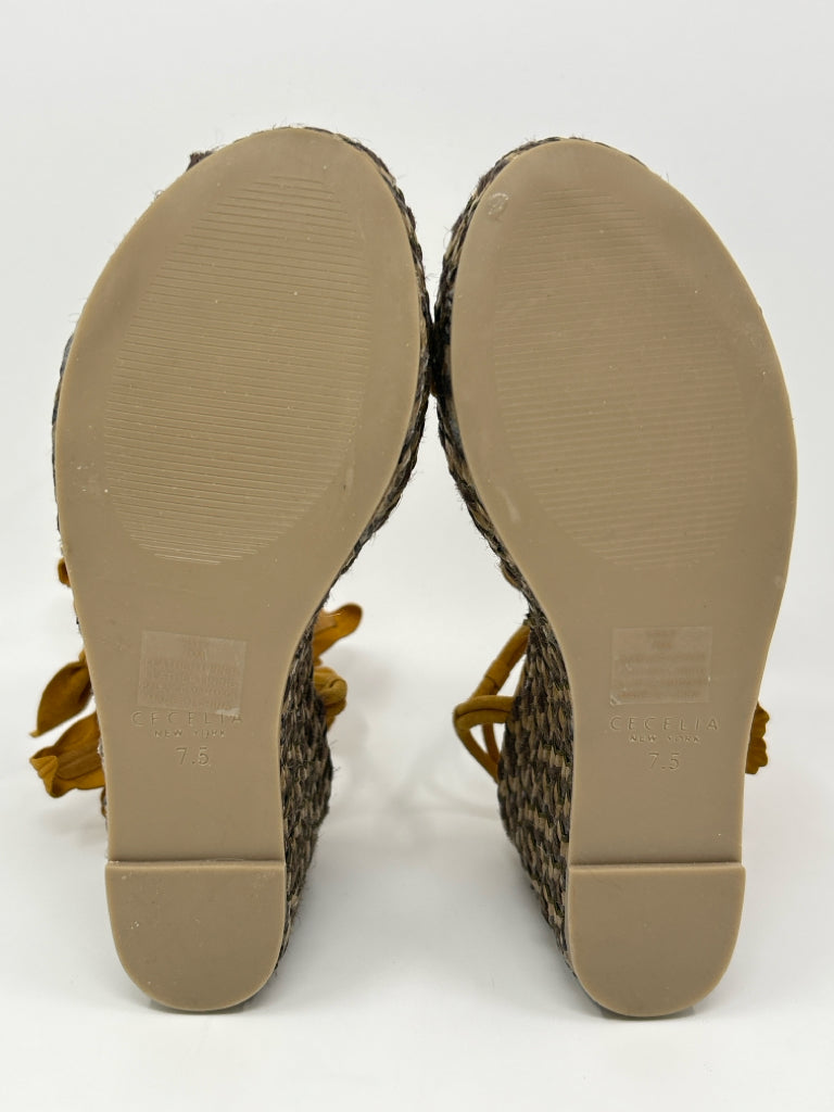 CECELIA Women Size 7.5 Tan Sandal