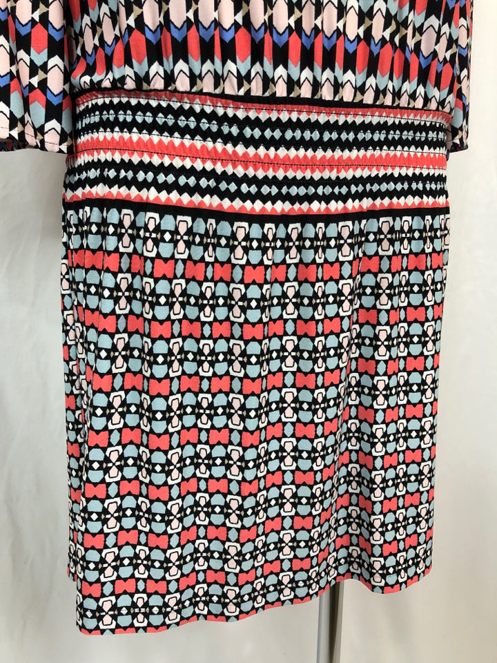LAUNDRY BY SHELLI SEGAL Women Size S Coral Print Dress