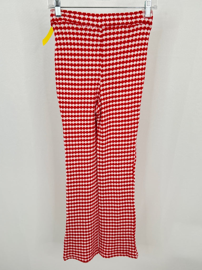 ZARA NWT Women Size M red and white Pants