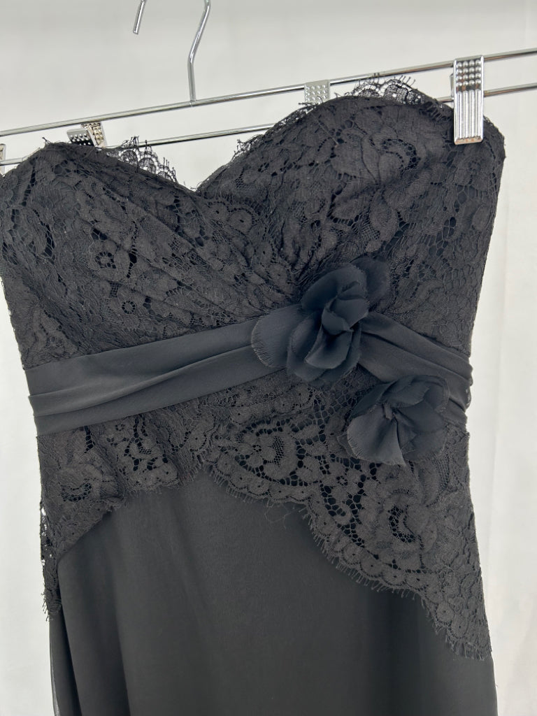 ALAN EVANS Women Size 8/10 Black Formal Dress